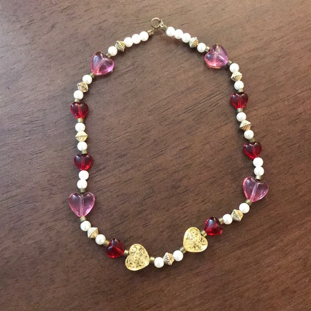 Pearl and Heart Necklace